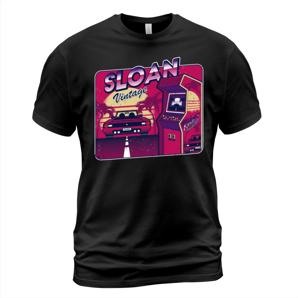 Sloan Funny Personalized Vintage Gamer 80s 90s T-Shirt Unisex