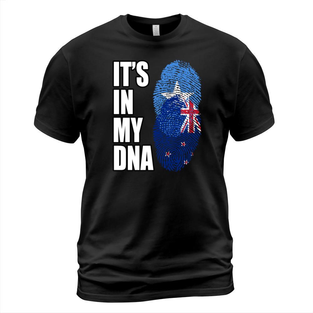 Somali And New Zealand Vintage Heritage DNA Flag T-Shirt Unisex