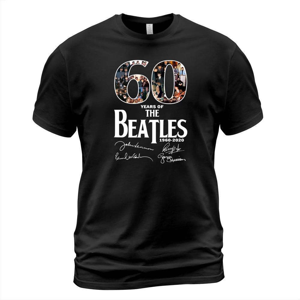 60 Years Of The Beatles 1960 2020 Signatures shirt T-Shirt Unisex