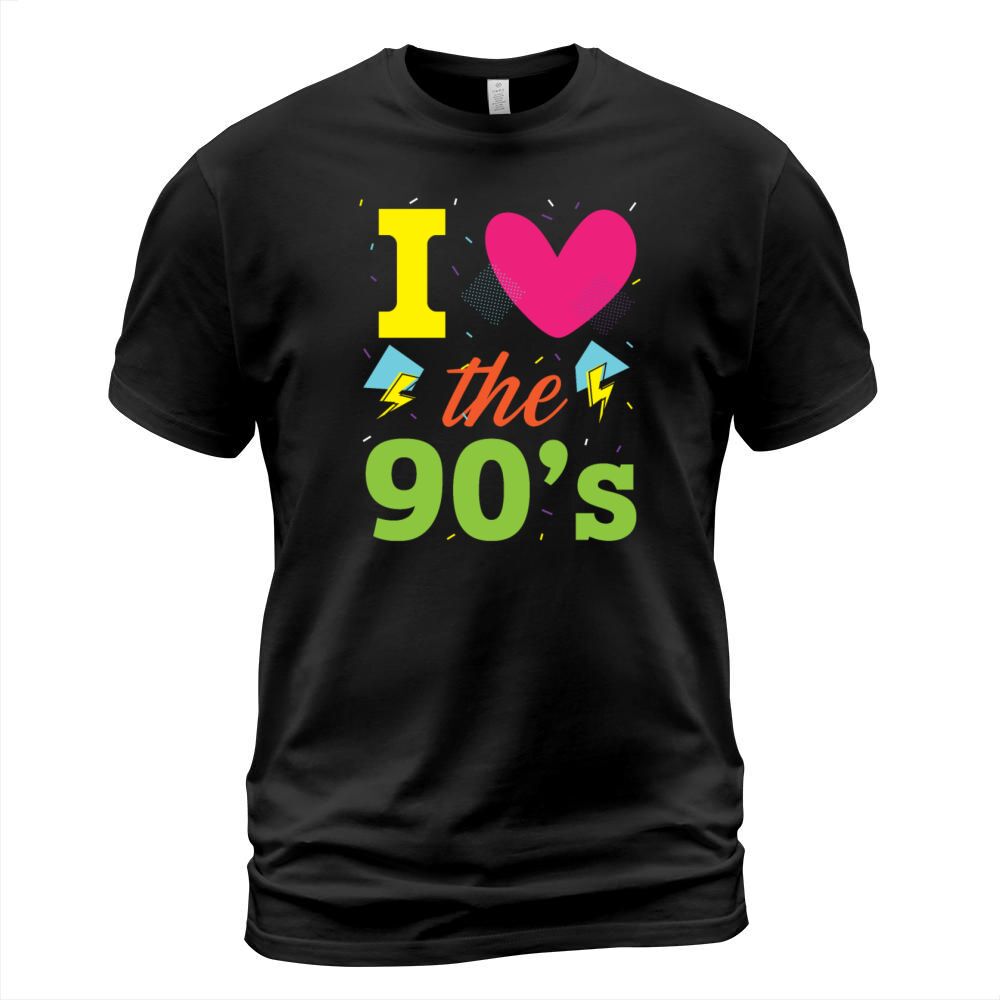 I Love The 90s 1990 Vintage Nineties Party 1990s T-Shirt Unisex