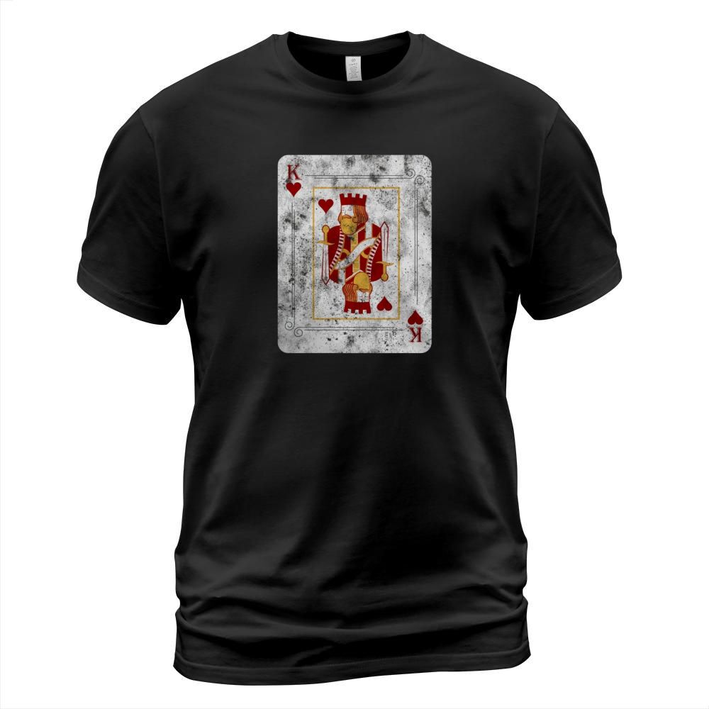 Vintage King of Hearts Playing Cards T Shirt T-Shirt Unisex