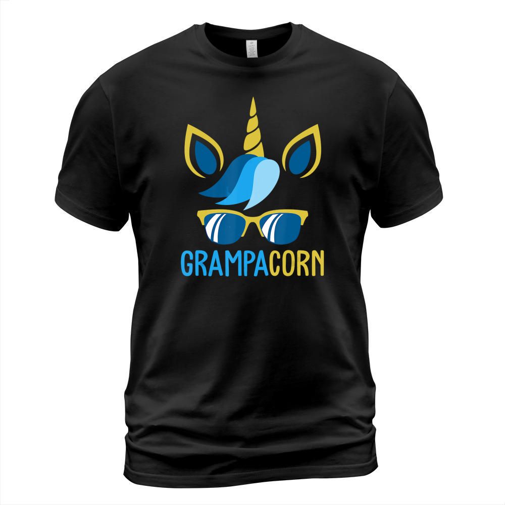 Mens Grampacorn Family Grampa Fathers Day Unicorn T-Shirt T-Shirt Unisex