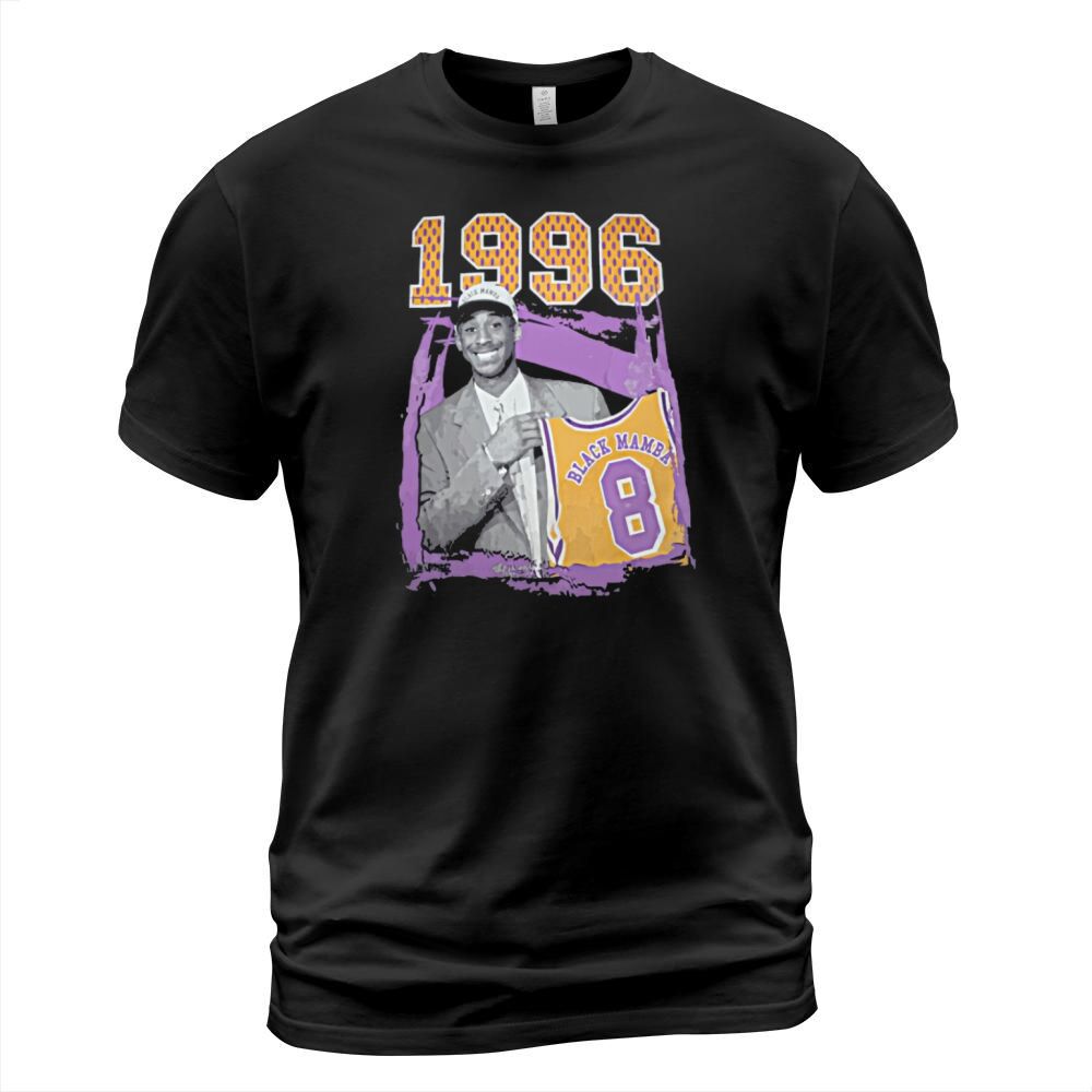 Kobe-Bryant 1996 Draft Day Black Mamba Number 8 Tribute T Shirt T-Shirt Unisex