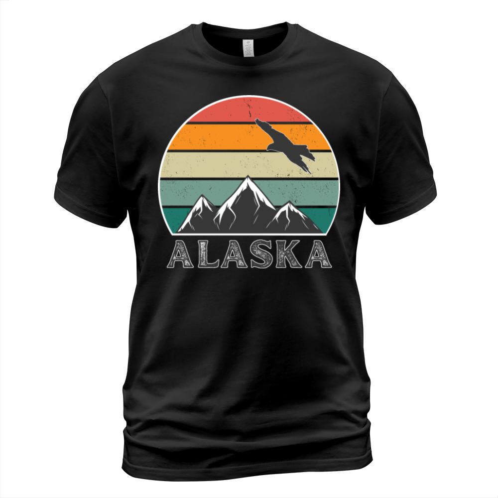 Retro Vintage Sunset Alaska T-Shirt Unisex