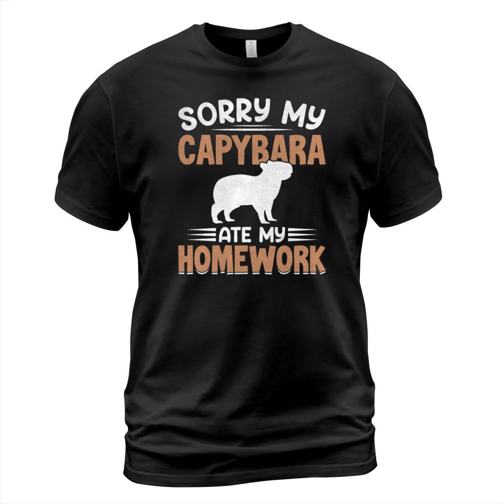 Sorry My Capybara Ate My Homework Funny Capybara T-Shirt Unisex