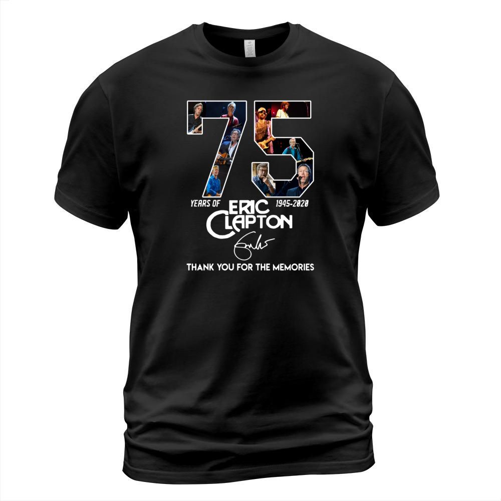 75 Years of Eric Clapton thank you for the memories shirtc T-Shirt Unisex