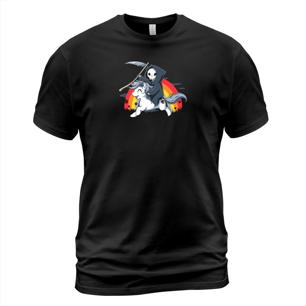 Death Is Magic - Unicorn Grim Reaper Rainbow T-Shirt Unisex