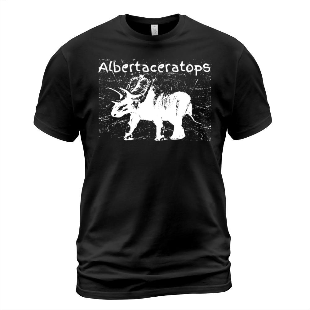 Dinosaur Albertaceratops Carnivorous Funny Vintage T-Shirt Unisex