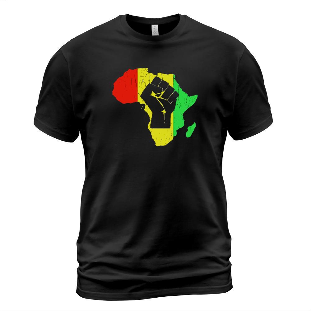 Vintage Black Power African Continent T-Shirt Unisex