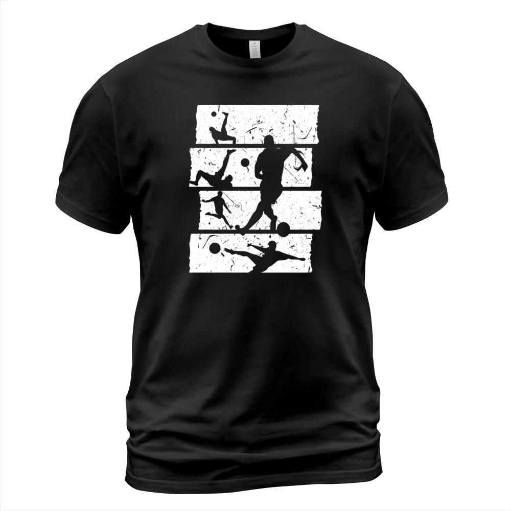 Soccer T-Shirt Retro Vintage Soccer Player T-Shirt Unisex