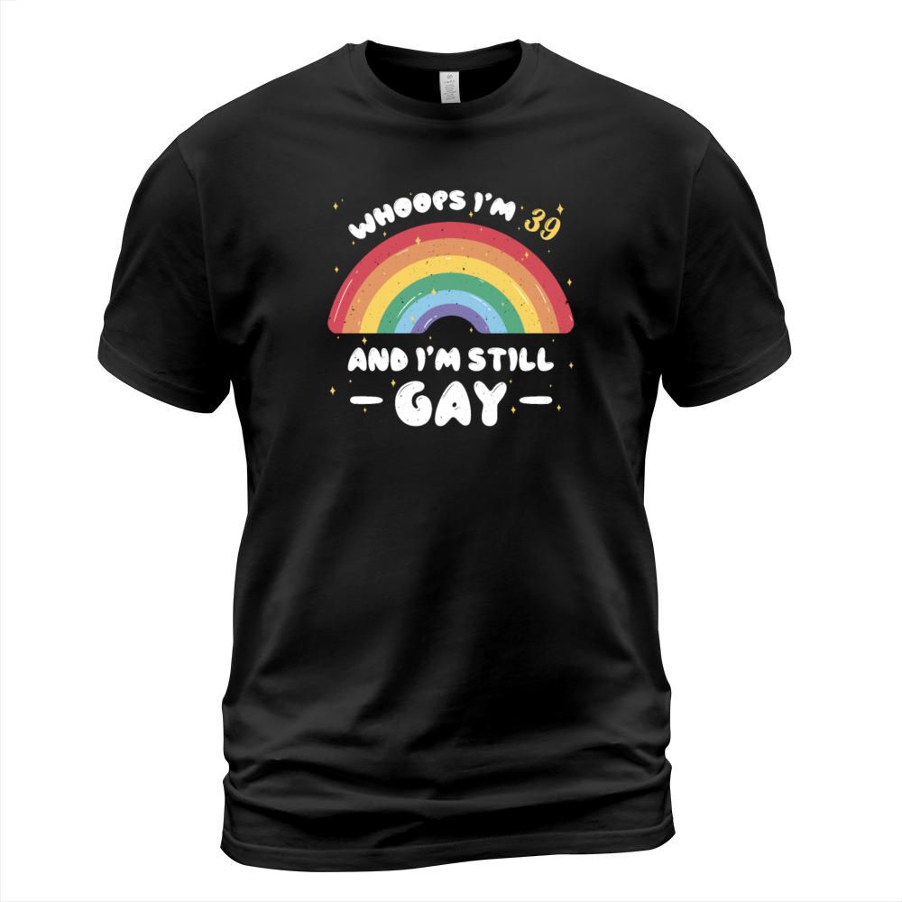 Rainbow Age 39 Years Gay Pride LGBT Pride Month T-Shirt Unisex