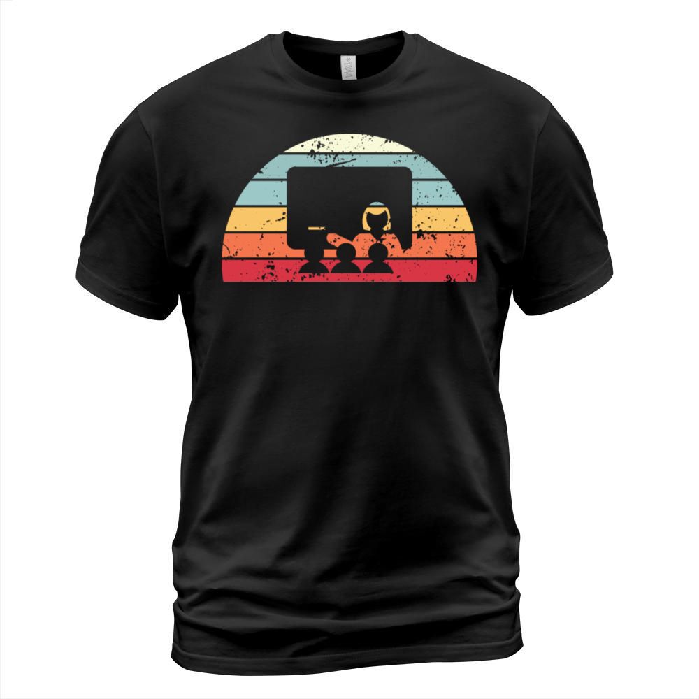 Retro Teaching Sunset Vintage Teacher Sunrise T-Shirt Unisex