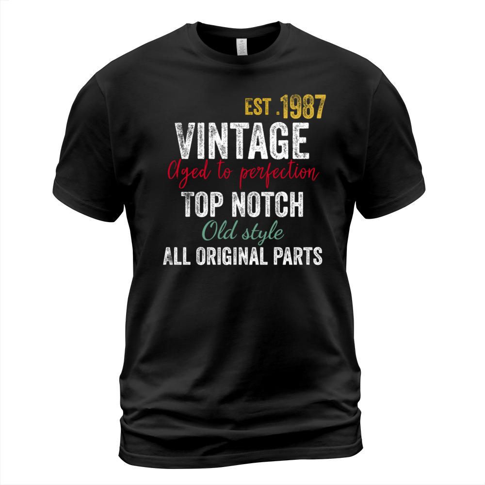 35th Birthday - Vintage 1987 Aged to Perfection T-Shirt Unisex