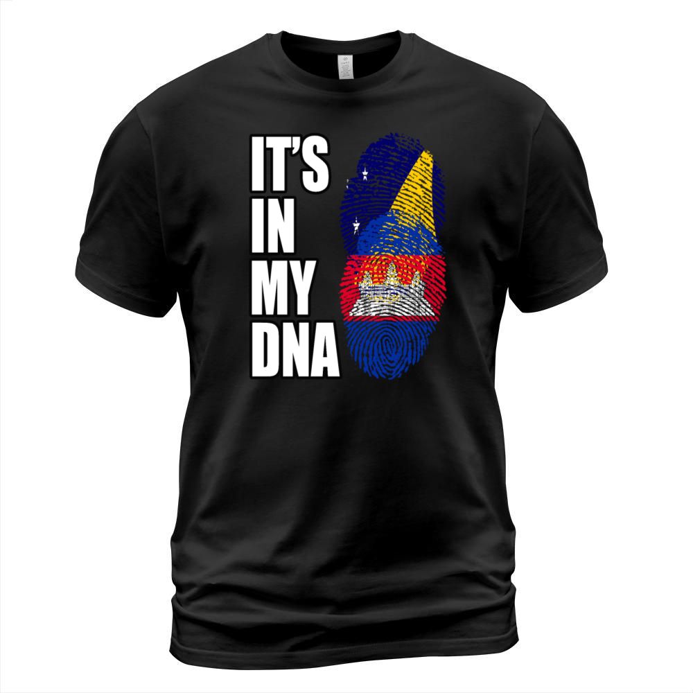 Tokelauan And Cambodian Mix Heritage DNA Flag T-Shirt Unisex