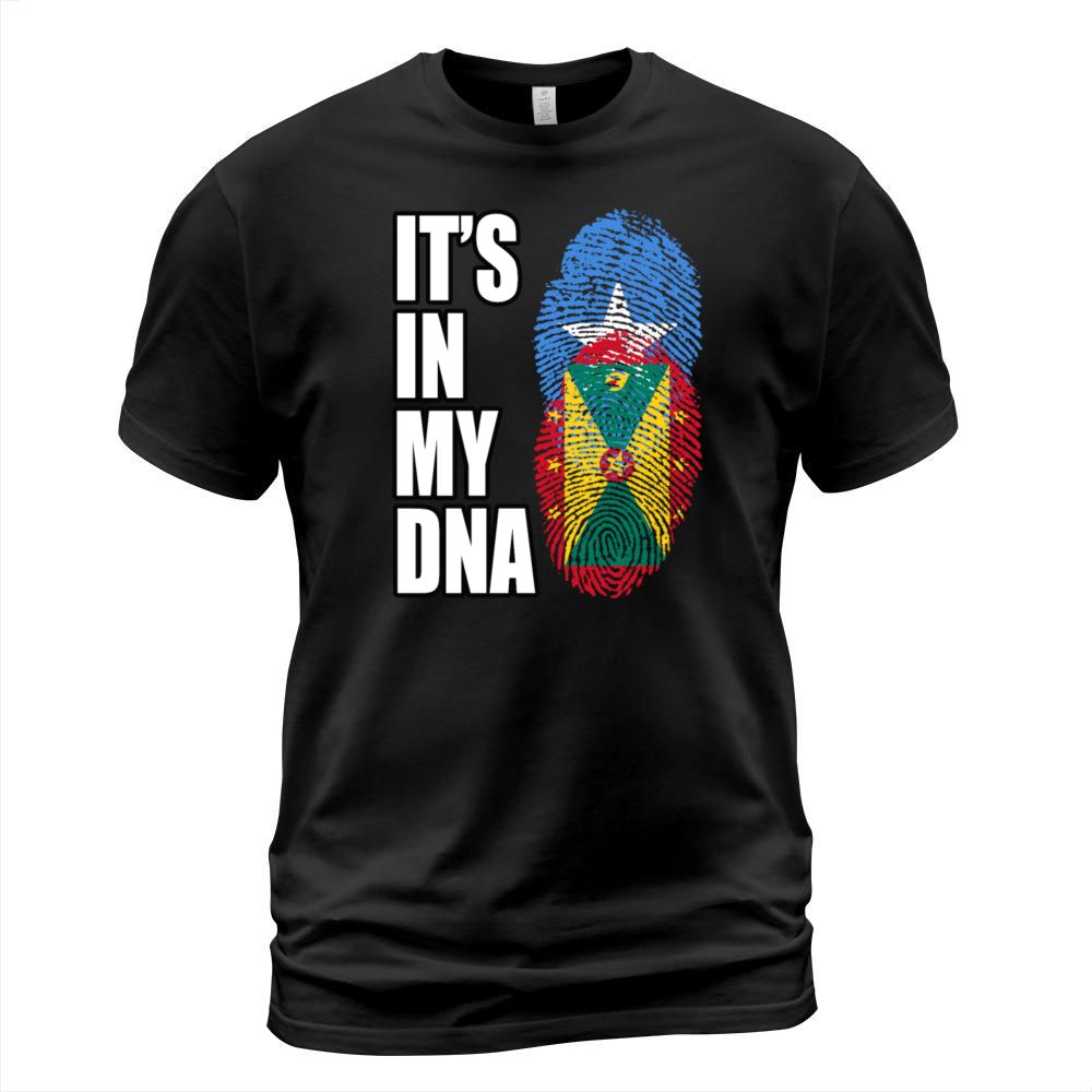 Somali And Grenadian Vintage Heritage DNA Flag T-Shirt Unisex