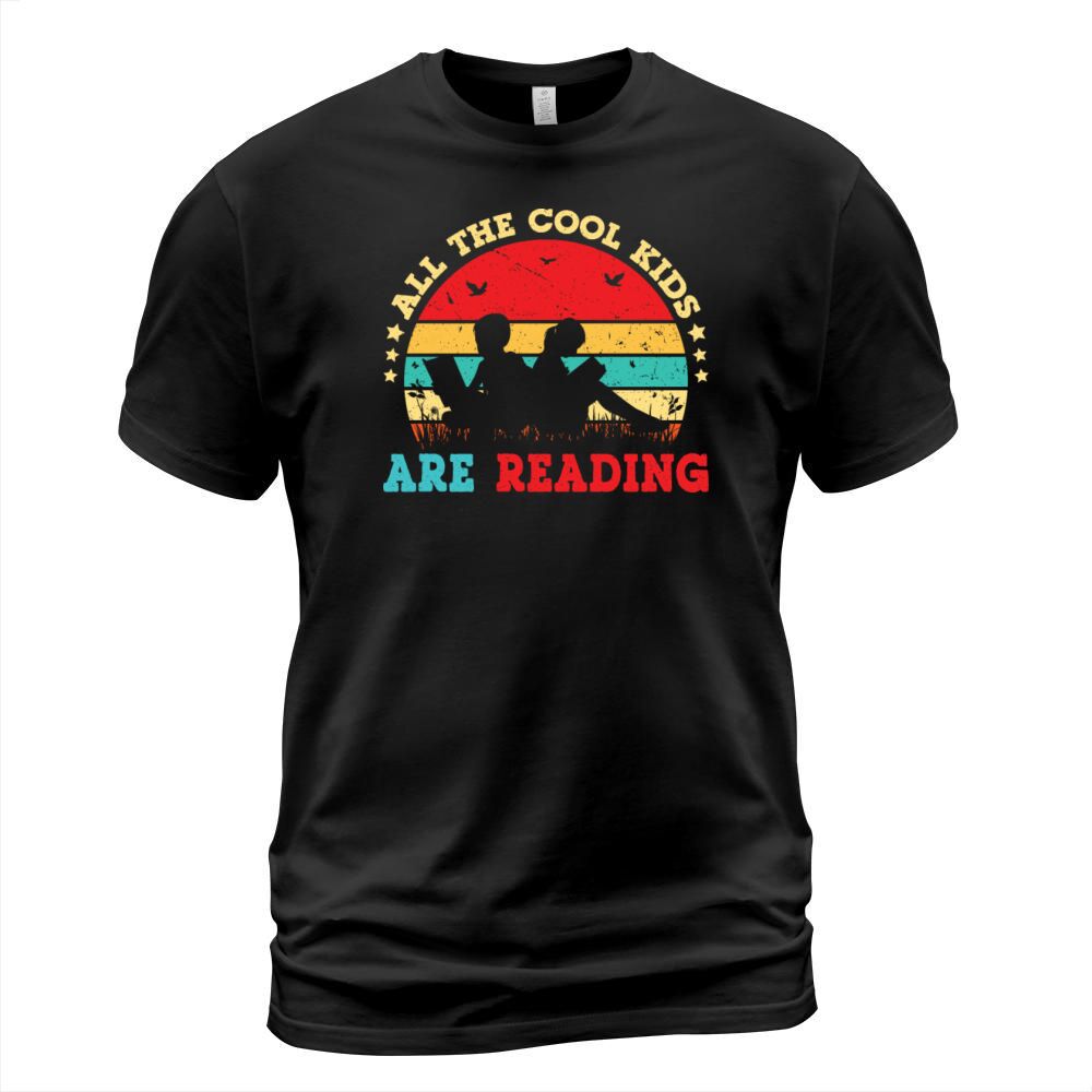 All the cool kids are reading Vintage Sunset Book T-Shirt Unisex