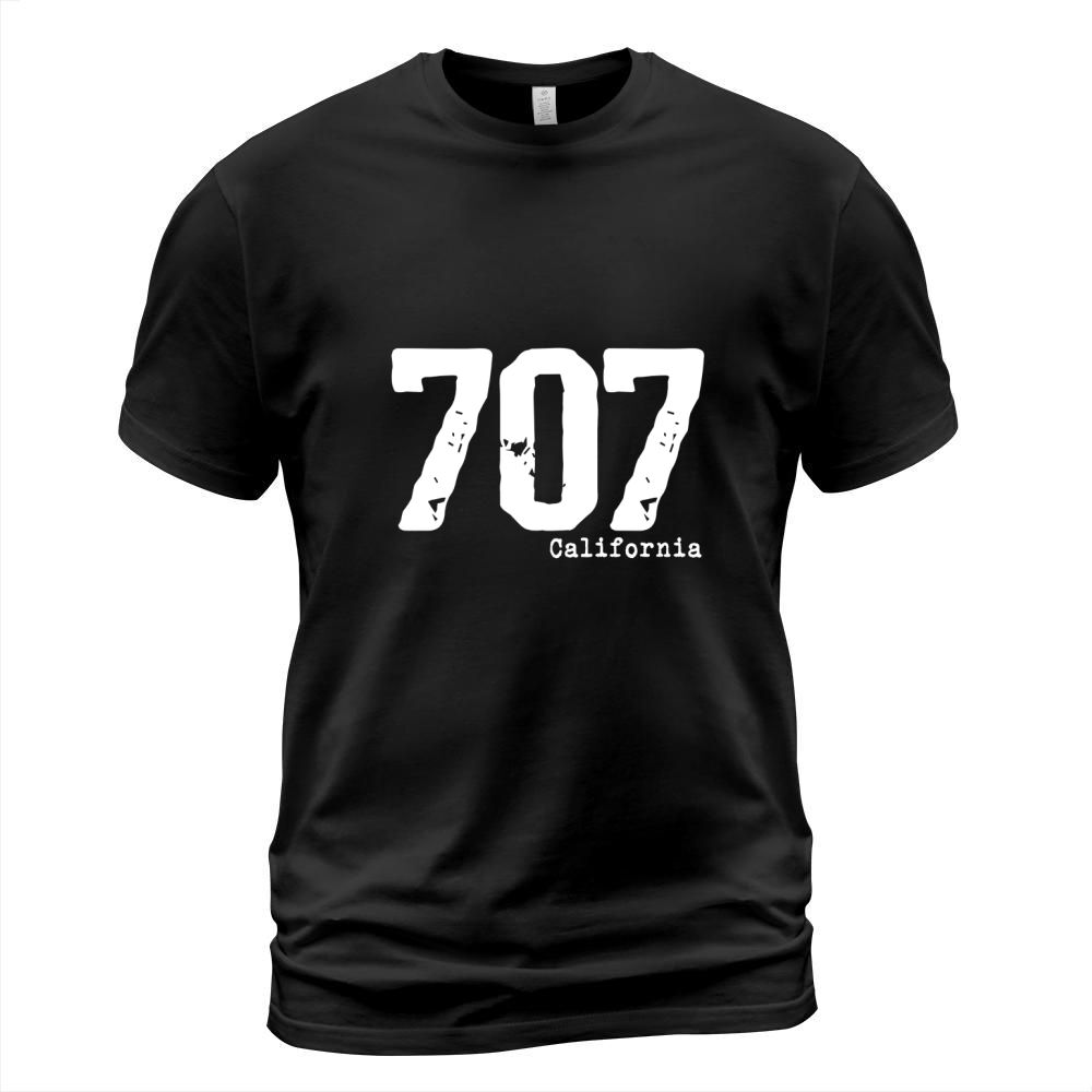 California 707 Area Code Shirt Californian Pride T-Shirt Unisex
