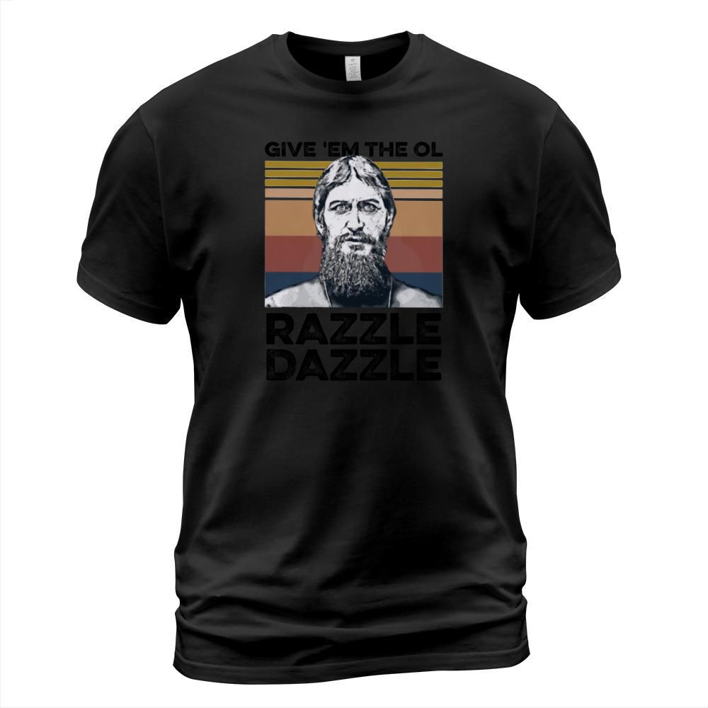 Grigori Rasputin Give ‘em the ol razzle dazzle vintage shirt - Unisex Long Sleeve T-Shirt Unisex