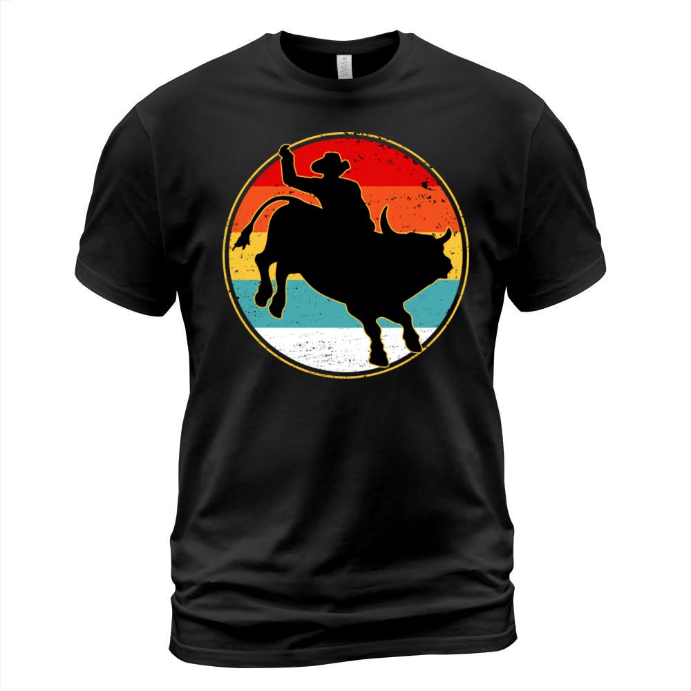 Bull Riding Shirt Cowboy Western Vintage T-Shirt Unisex