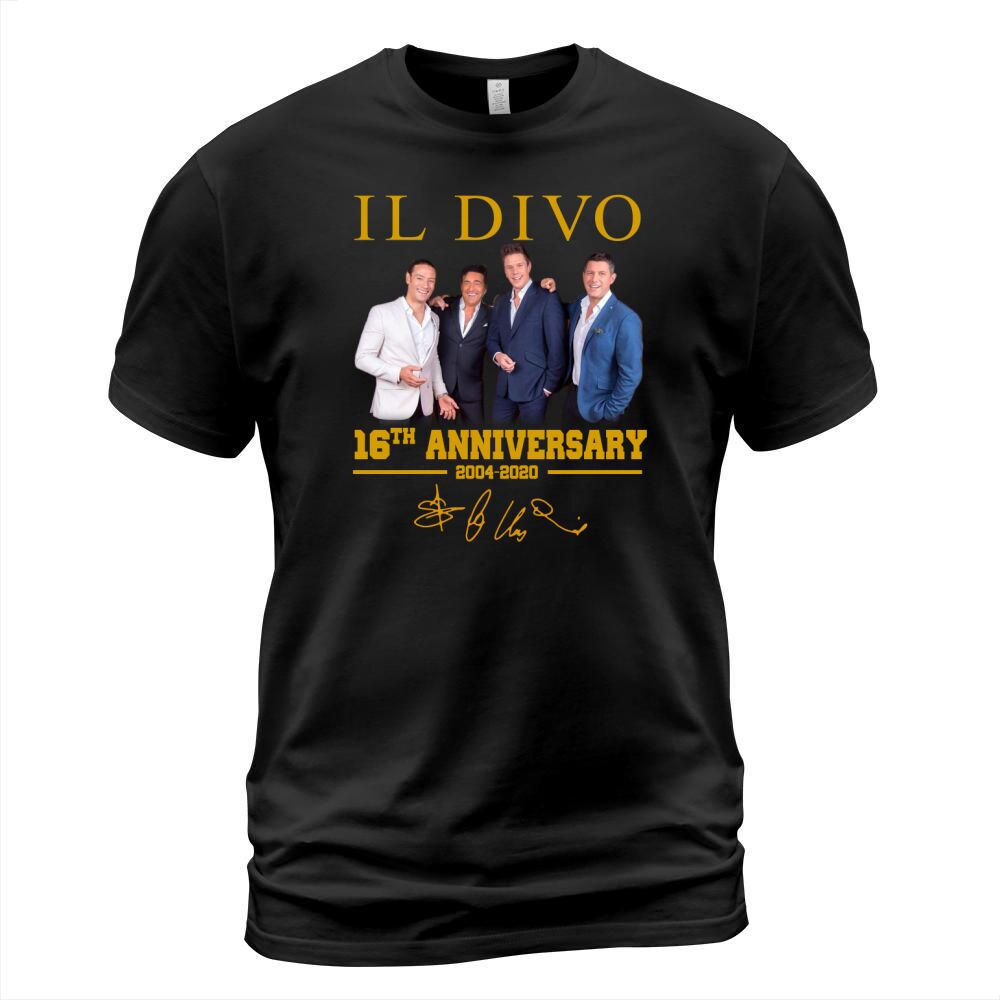 Il Divo 16th Anniversary from 2004 to 2020 Signature T-Shirt Unisex