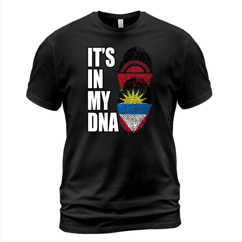 Malawian And Antiguan Mix Heritage DNA Flag T-Shirt Unisex
