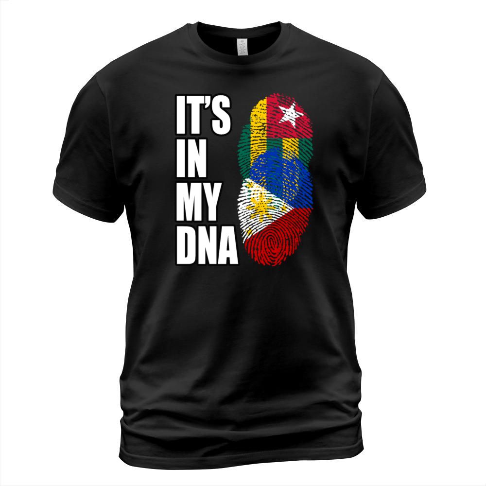 Togolese And Filipino Mix Heritage DNA Flag T-Shirt Unisex