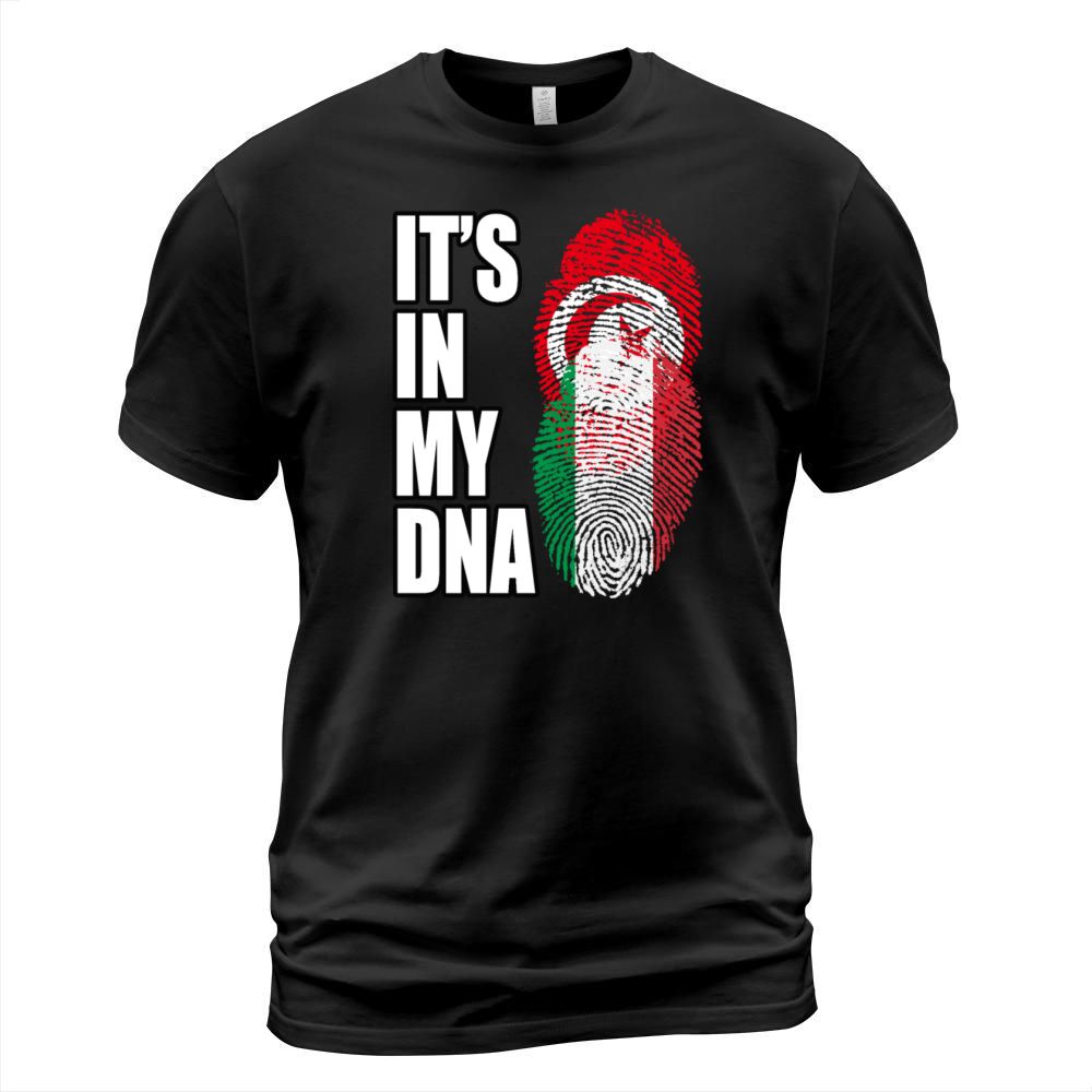Tunisian And Italian Mix Heritage DNA Flag T-Shirt Unisex