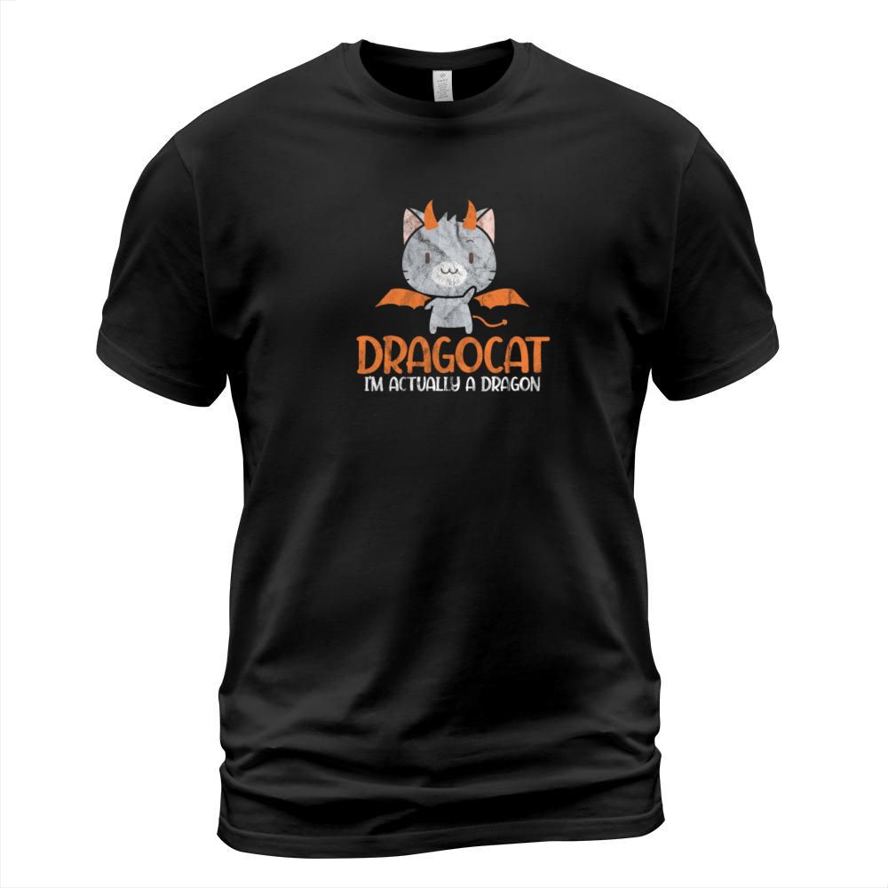 Dragocat Im Actually A Dragon Cat Vintage T-Shirt Unisex