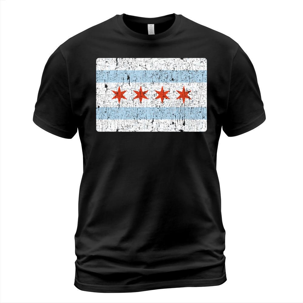 Vintage Chicago Flag Souvenir T-Shirt Unisex
