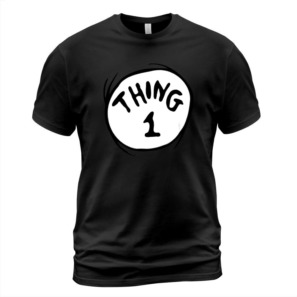 Dr Seuss Thing 1 Emblem RED T-Shirt Unisex