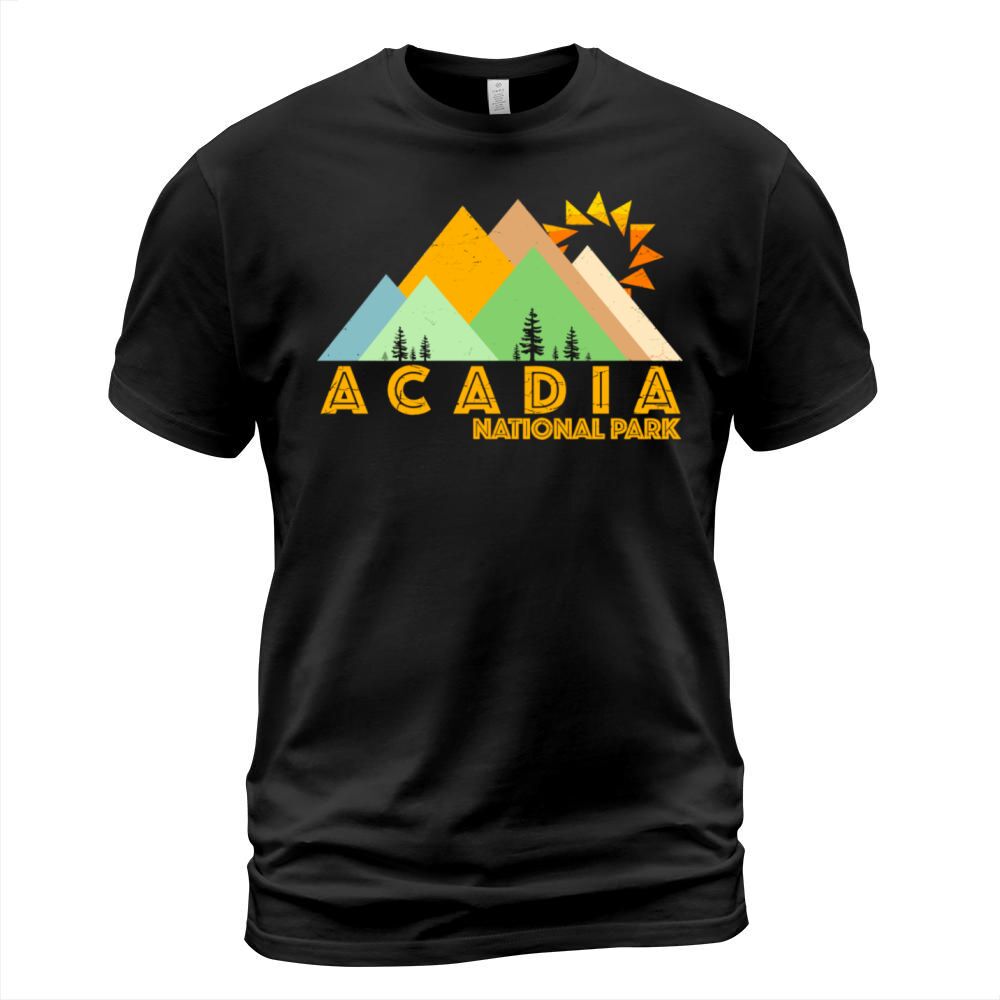 Retro Vintage Acadia National Park T-Shirt Unisex