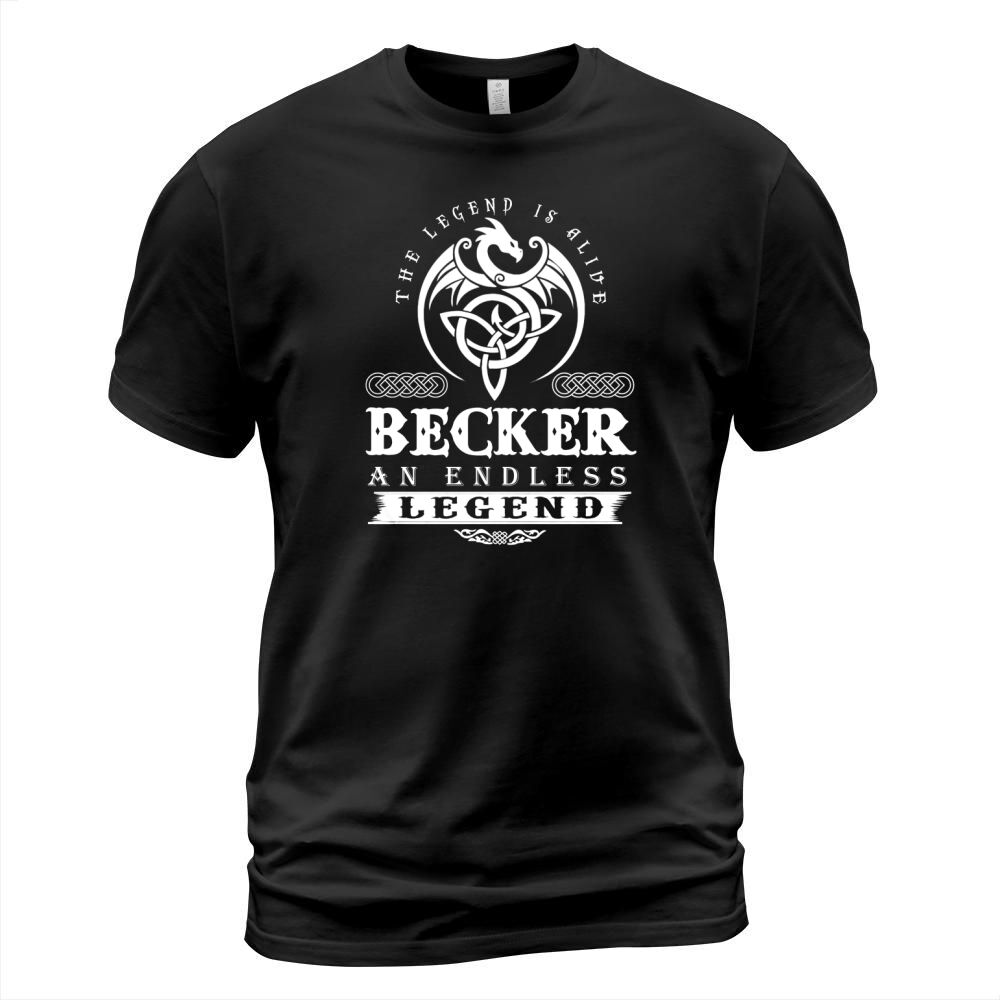 BECKER The Legend Is Alive BECKER An Endless Legend ColorWhite T-Shirt Unisex