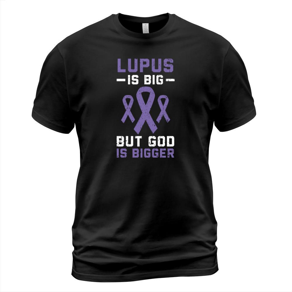 Lupus Awareness Purple Ribbon Autoimmune Disease T-Shirt Unisex
