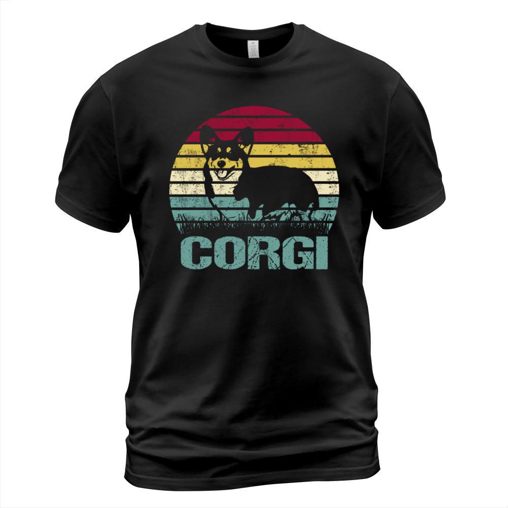 Welsh Corgi Cardigan Dog Retro Vintage T-Shirt Unisex