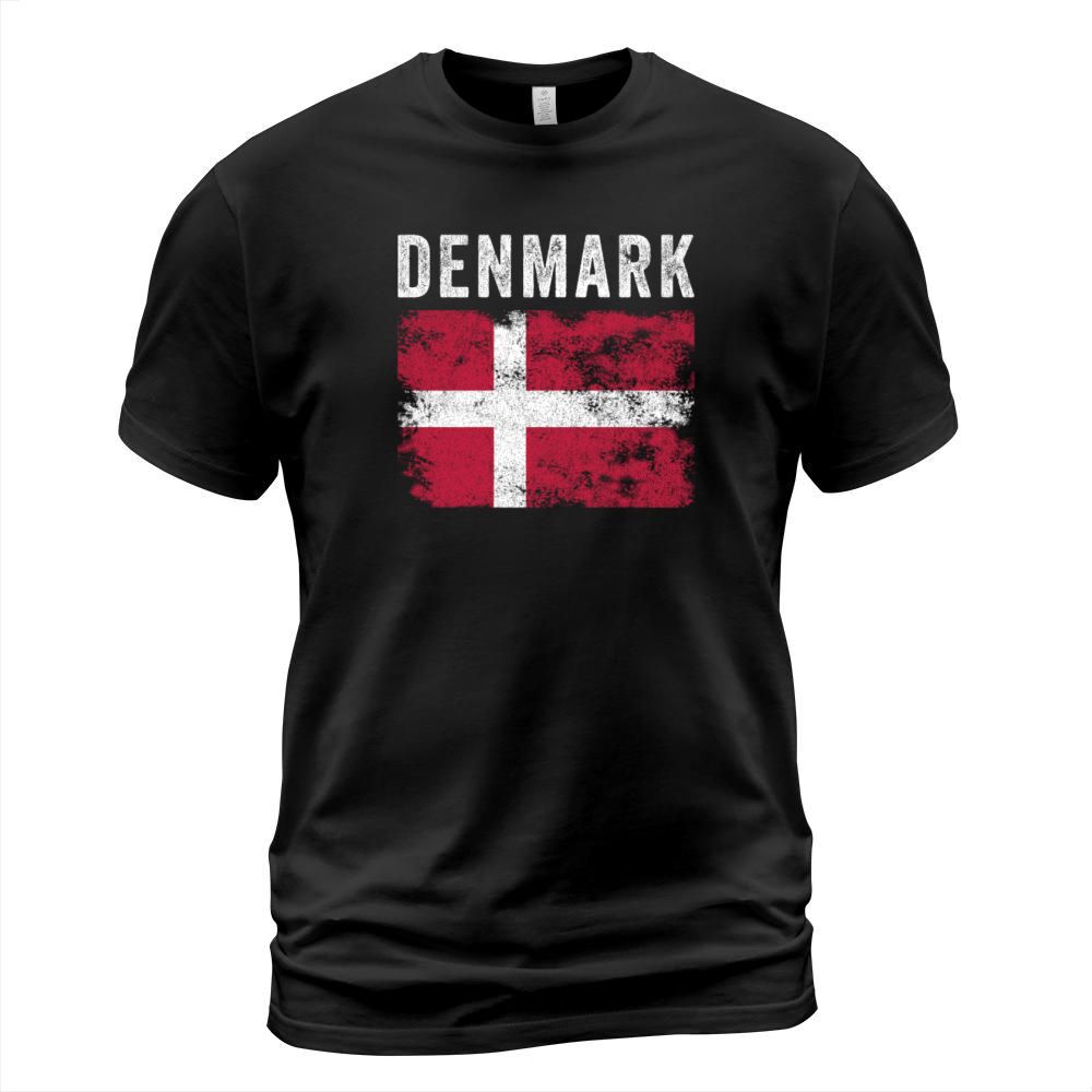 Denmark Flag Distressed - Danish Flag T-Shirt Unisex