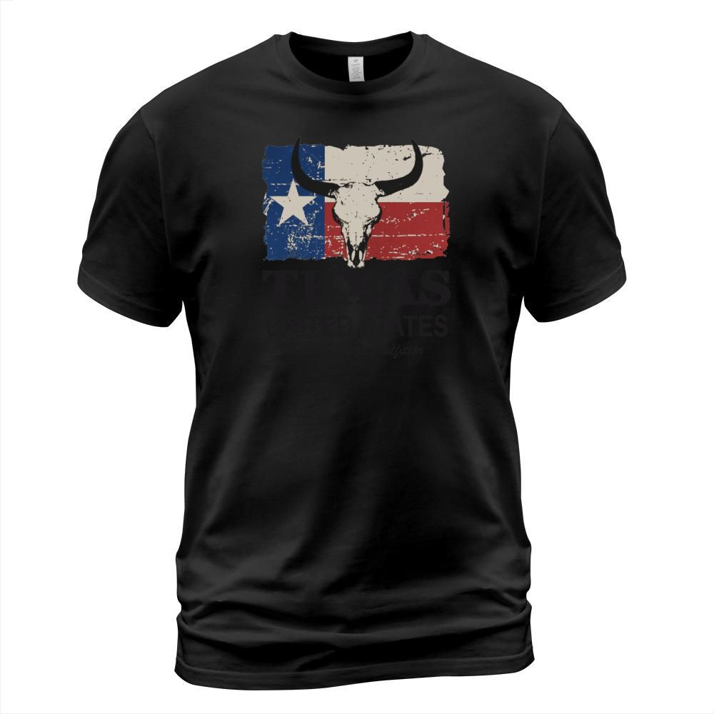 Texas Bull Flag - Vintage Look T-Shirts T-Shirt Unisex