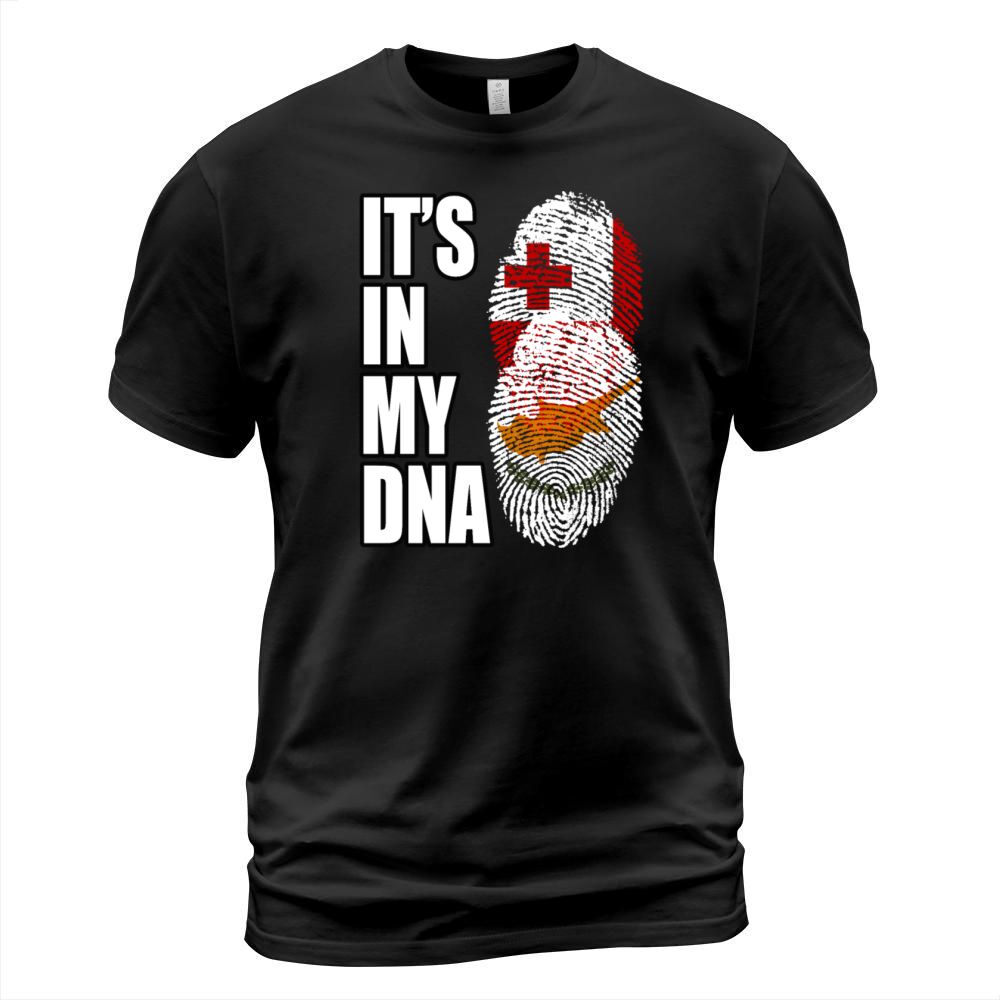 Tongan And Cypriot Mix Heritage DNA Flag T-Shirt Unisex