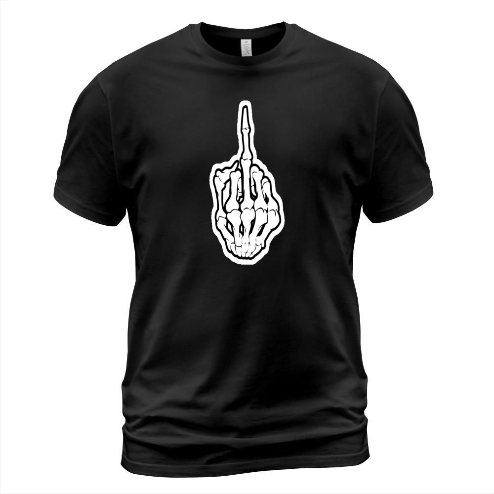 Skeleton Middle Finger T-Shirt Unisex