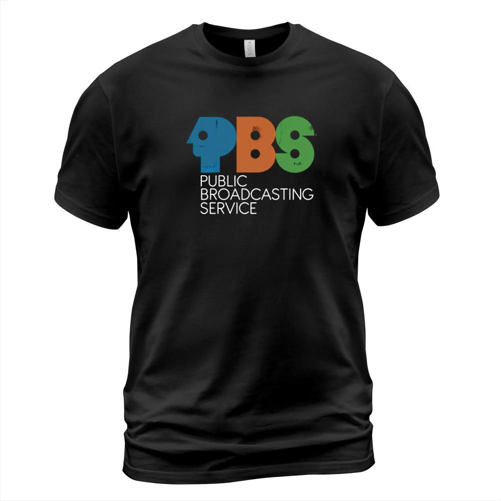 PBS Vintage Logo Distressed T-Shirt Unisex