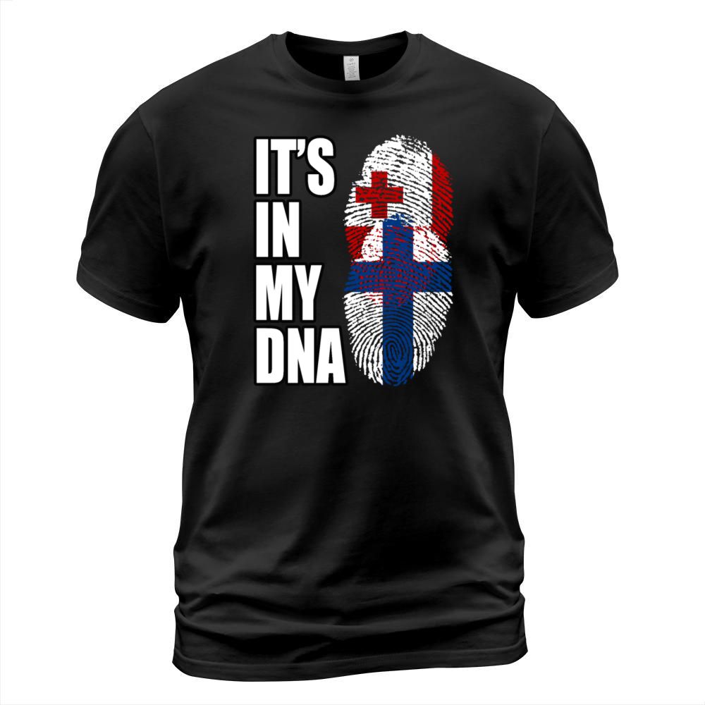 Tongan And Finland Mix Heritage DNA Flag T-Shirt Unisex