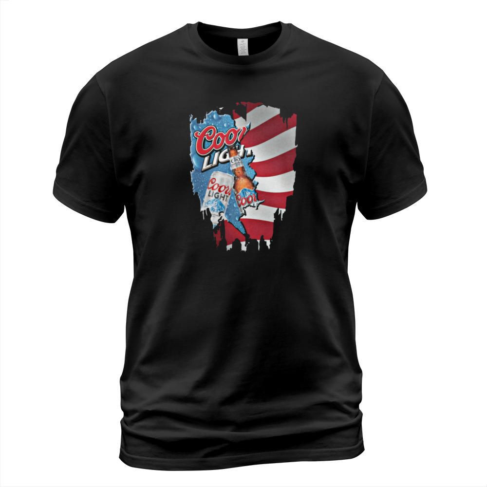Independence Day 4th Of July Coors Light America Flag T-Shirt Unisex
