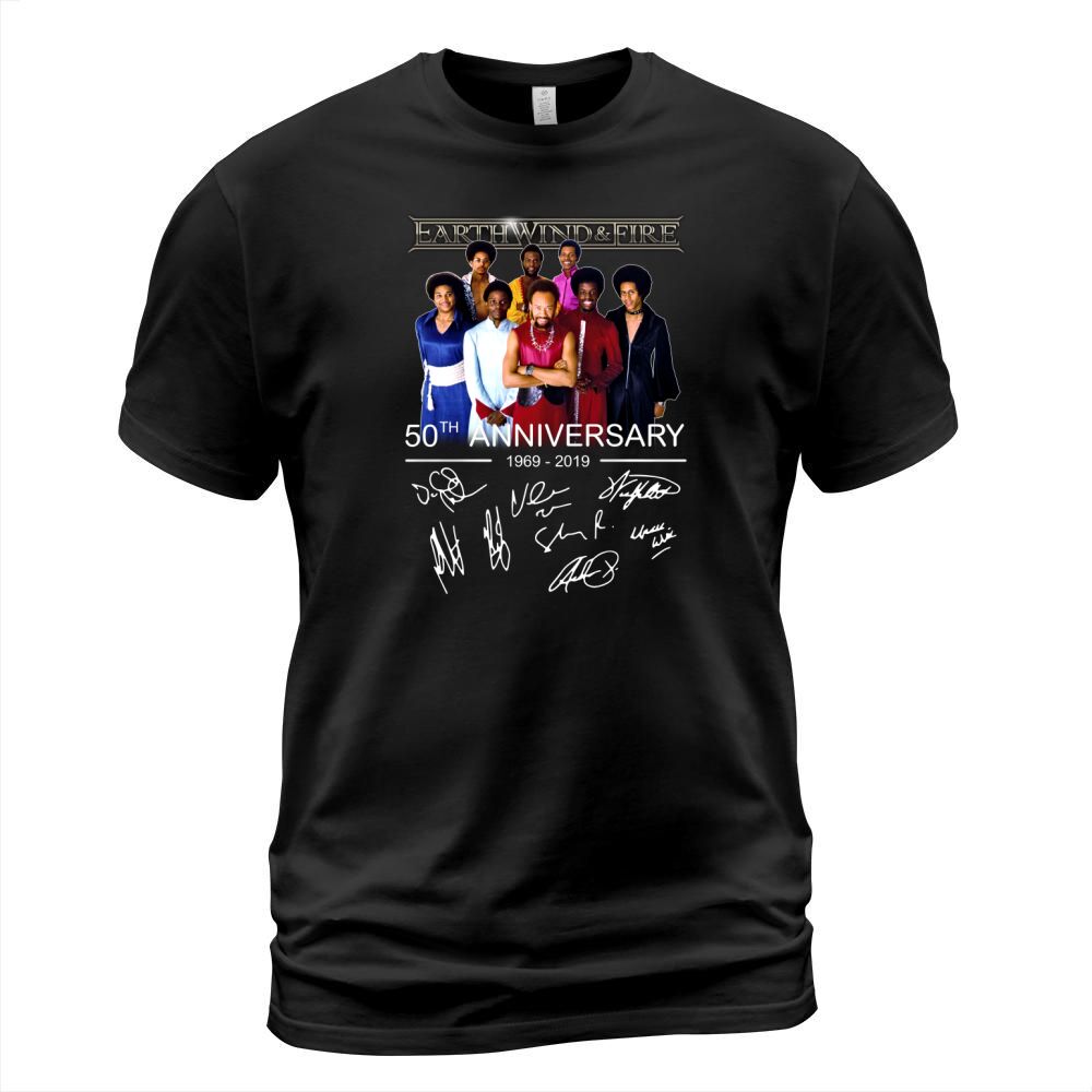 50th Anniversary Earth Wind & Fire 1969 2019 Signatures shirt T-Shirt Unisex