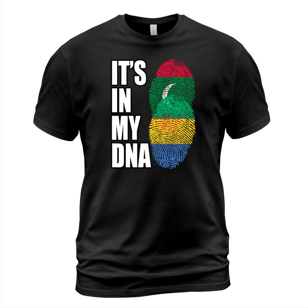 Maldivian And Gabonese Mix Heritage DNA Flag T-Shirt Unisex