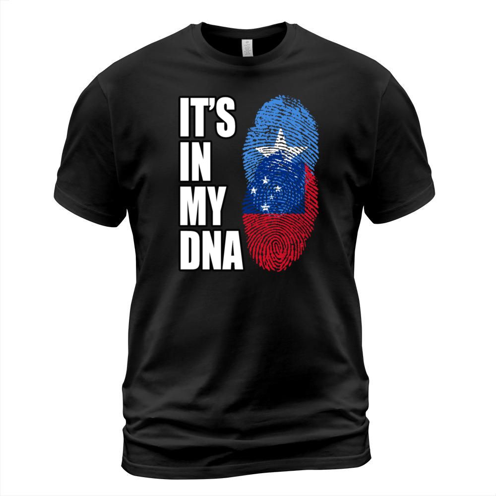 Somali And Samoan Vintage Heritage DNA Flag T-Shirt Unisex