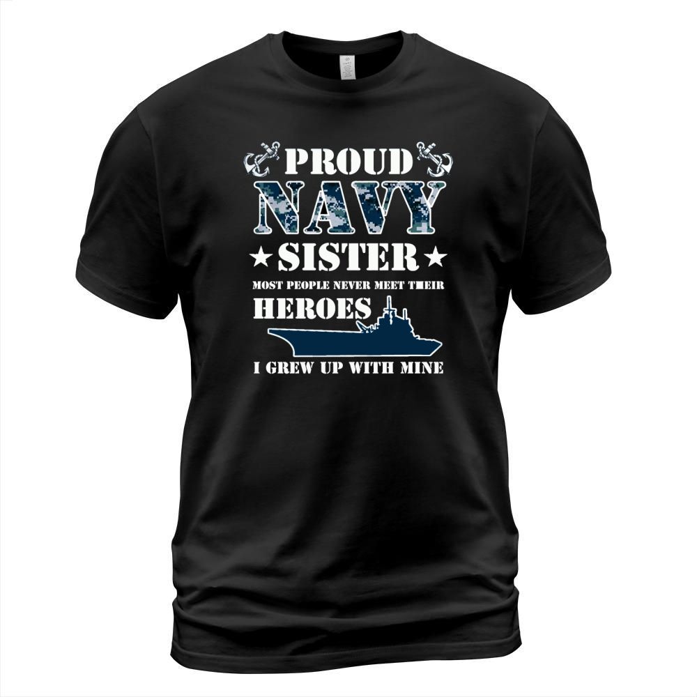 Proud Navy Sister T-Shirt memorial day tshirt T-Shirt Unisex