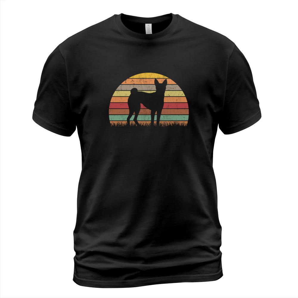 Basenji Retro Congo Terrier Vintage T-Shirt Unisex