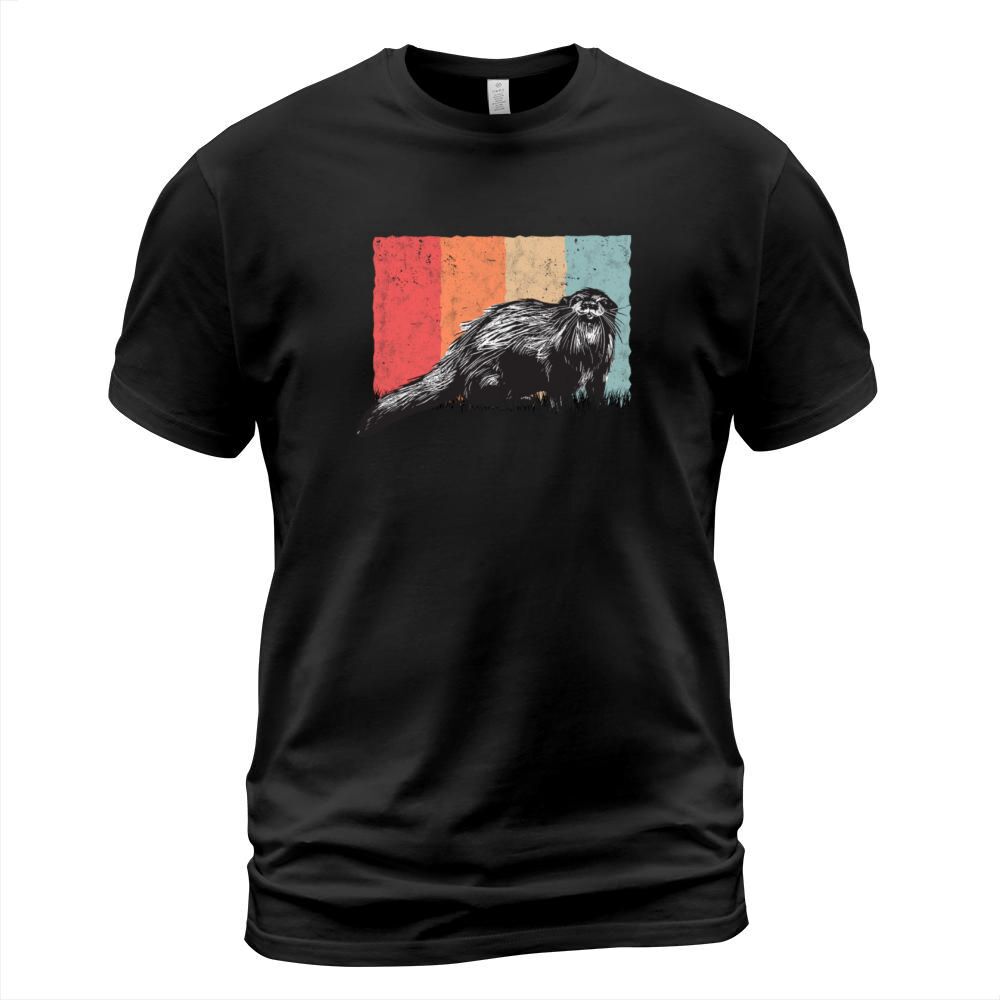 Otter Retro Vintage Sea T-Shirt Unisex