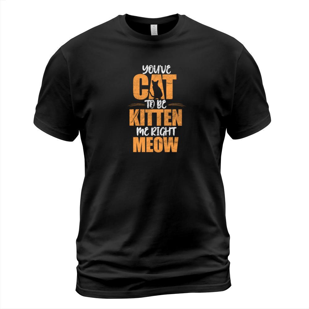Youve Cat To Be Kitten Me Right Meow Vintage T-Shirt Unisex