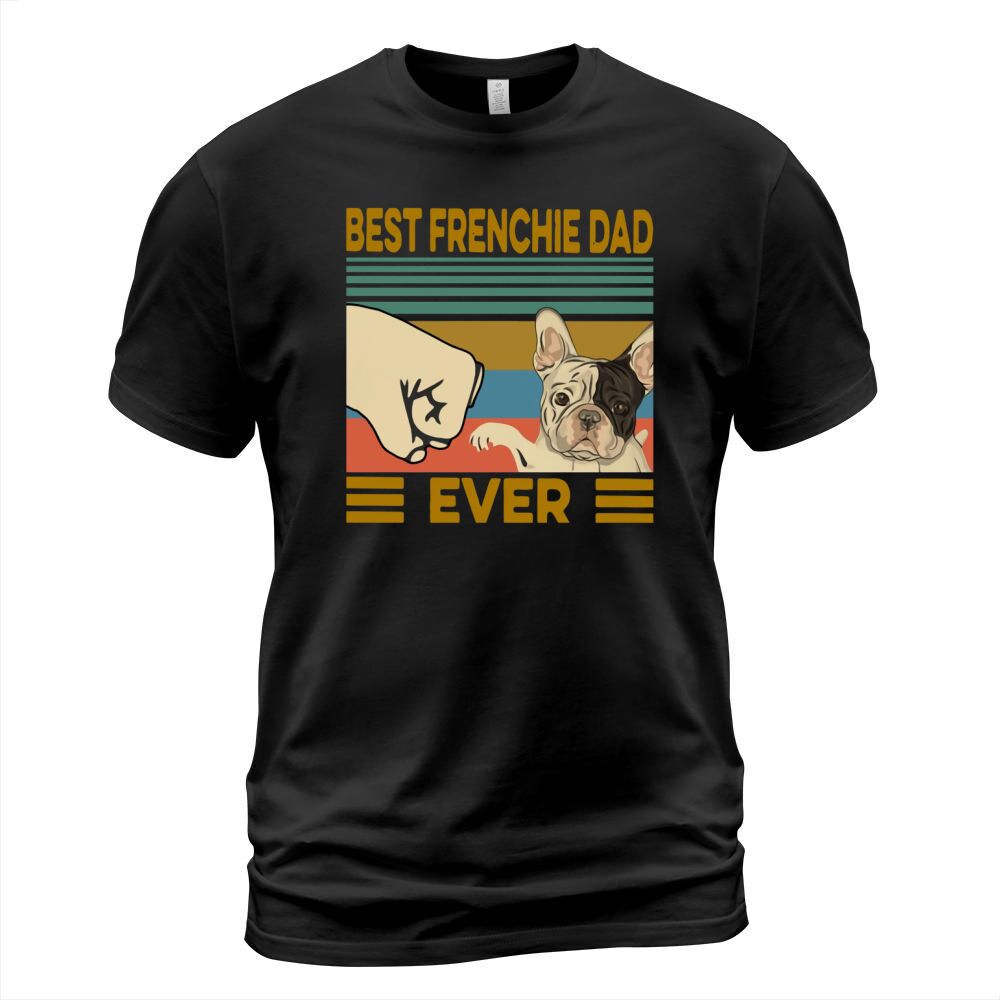 Best Frenchie Dad Ever Vintage shirt - Unisex Long Sleeve T-Shirt Unisex