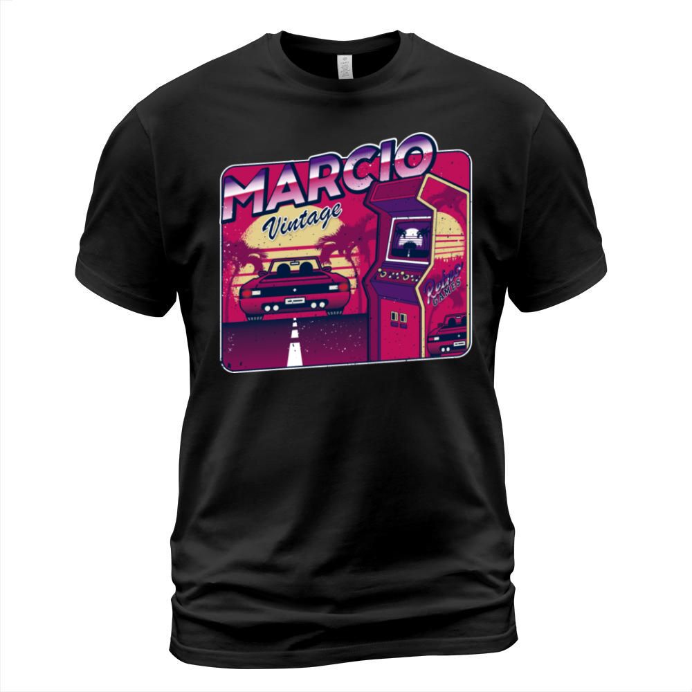 Marcio - Personalized Vintage Gamer 80s 90s T-Shirt Unisex